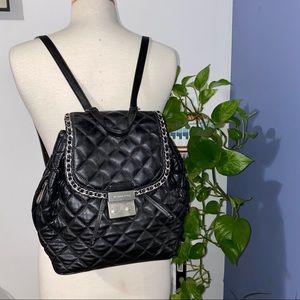 Michael Kors quilted leather backpack